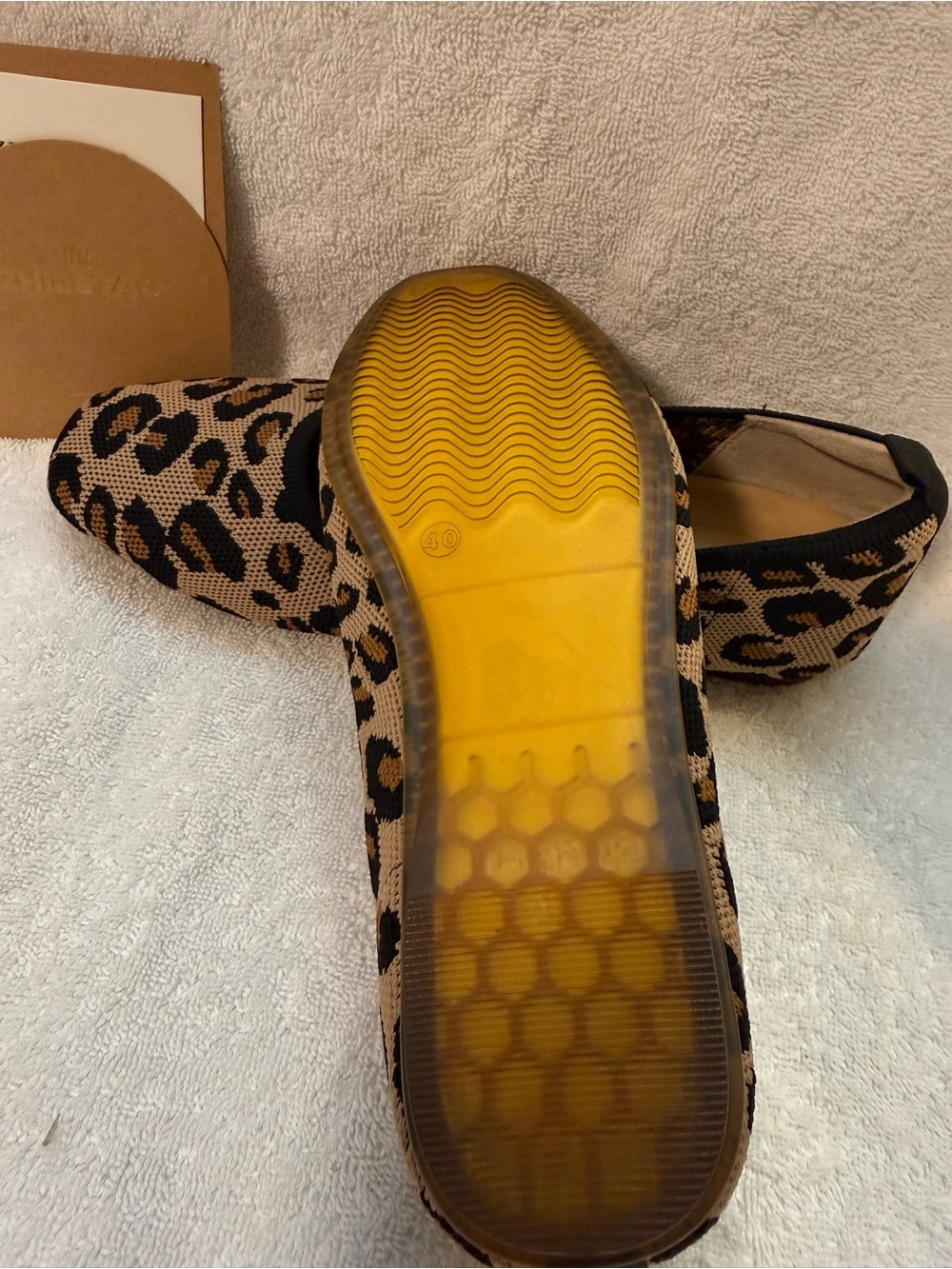 Leopard Knit Ballet Flats - Tan & Black bundle shoes for deeper discount - Picture 7 of 15